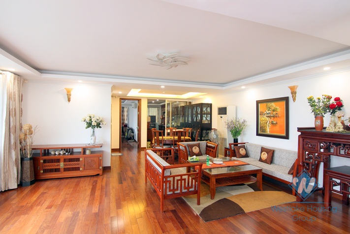 Large size two bedrooms apartment for rent in Trich Sai street, Tay Ho district, Ha Noi